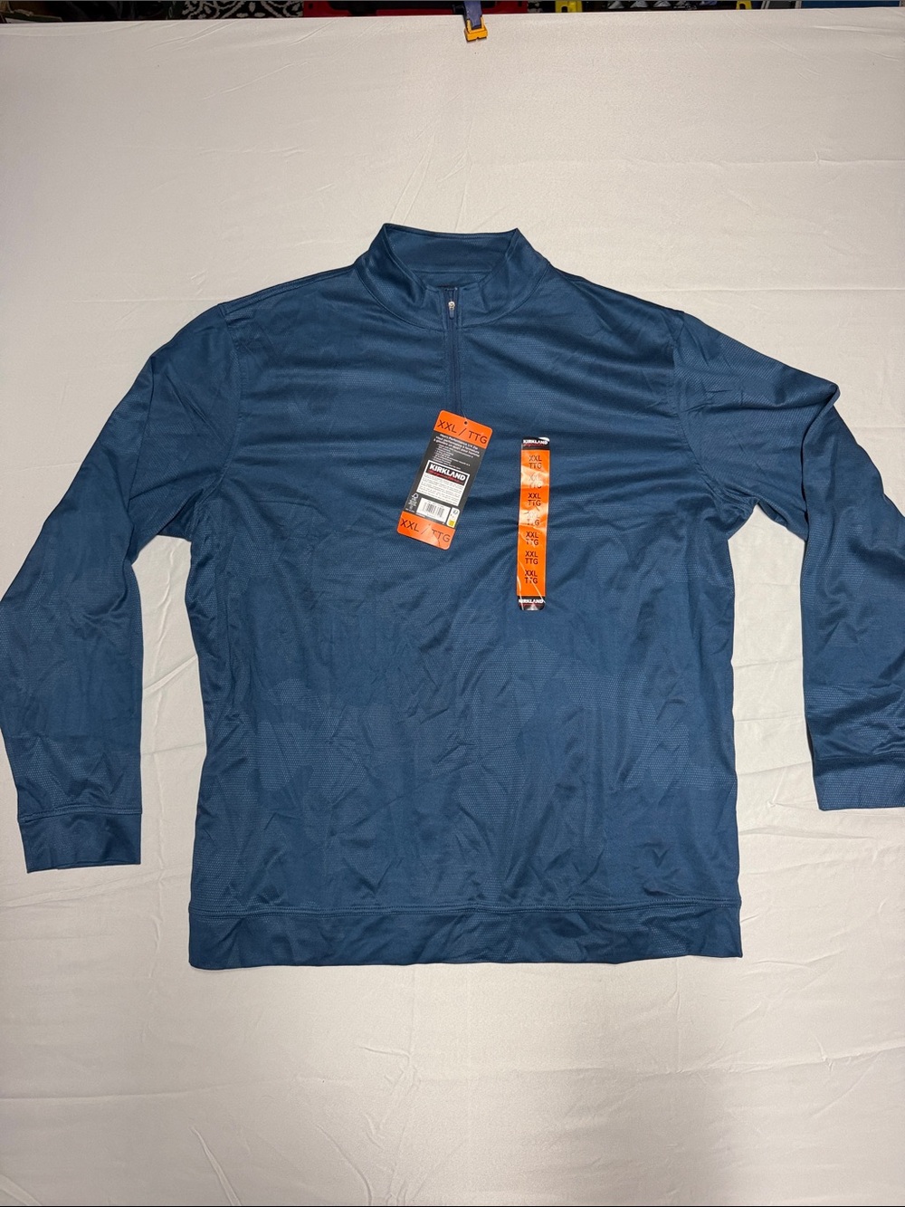 Men's Kirkland Signature Quarter-Zip Pullover Performance Shirt